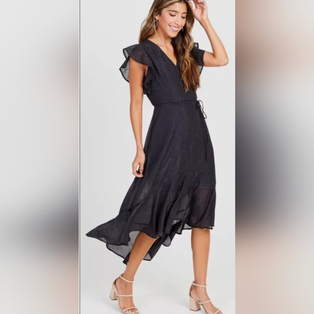 Altar'd State Black Midi Dress - Picture 3 of 13
